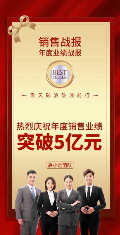 H5翻页喜庆销售业绩展示战报喜报企业宣传个人宣传表彰销售记录巅峰战报