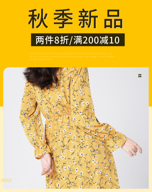 秋上新/女装海报banner预览效果