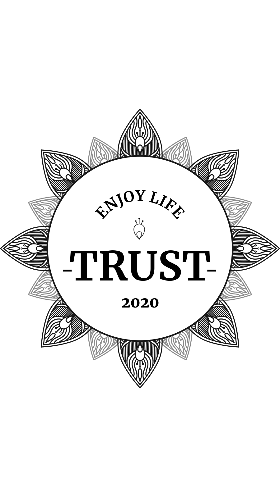 Simple Literary Hand Painted Pattern Circle Frame Text Instagram Highlight