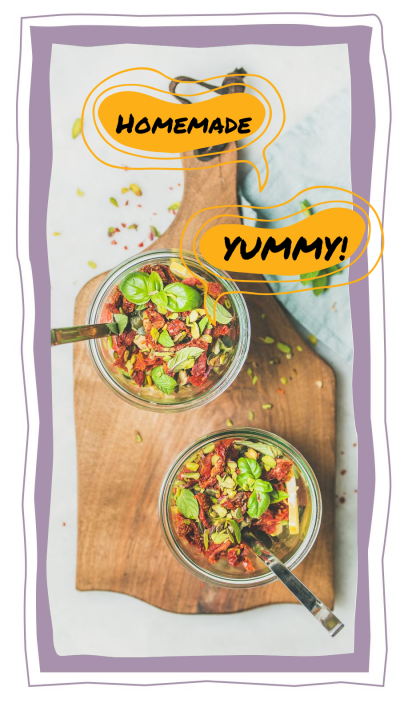 Fresh Home Made Diet Display Instagram Story
