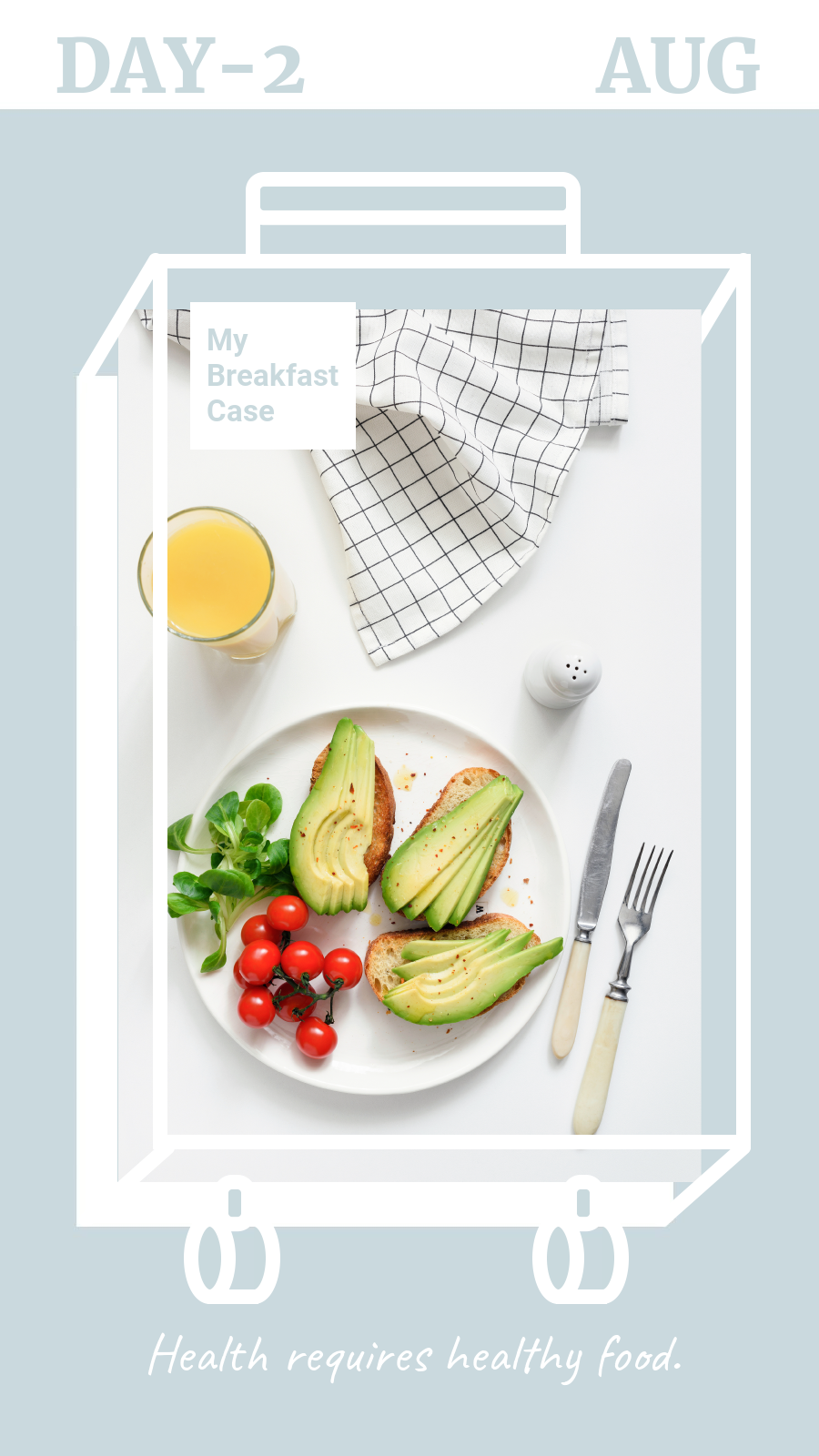 Special Frame Healthy Food Salad Photo Breakfast Fashion Simple Style Poster Instagram Story预览效果