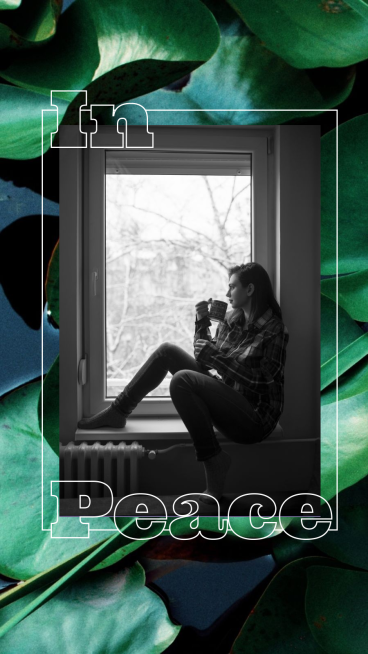 Literary Plants Peaceful Woman Personal Show Instagram Story预览效果