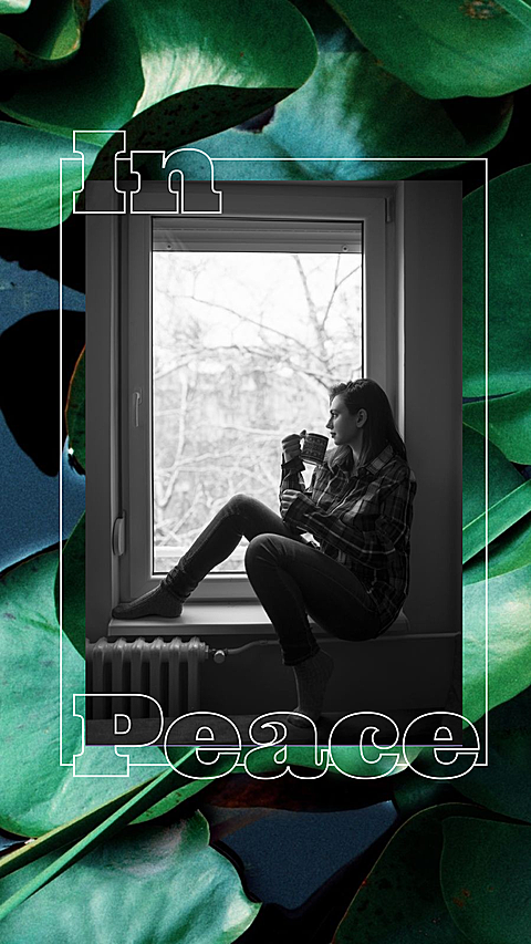Literary Plants Peaceful Woman Personal Show Instagram Story