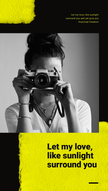 Literary Photography Woman Personal Display Instagram Story预览效果