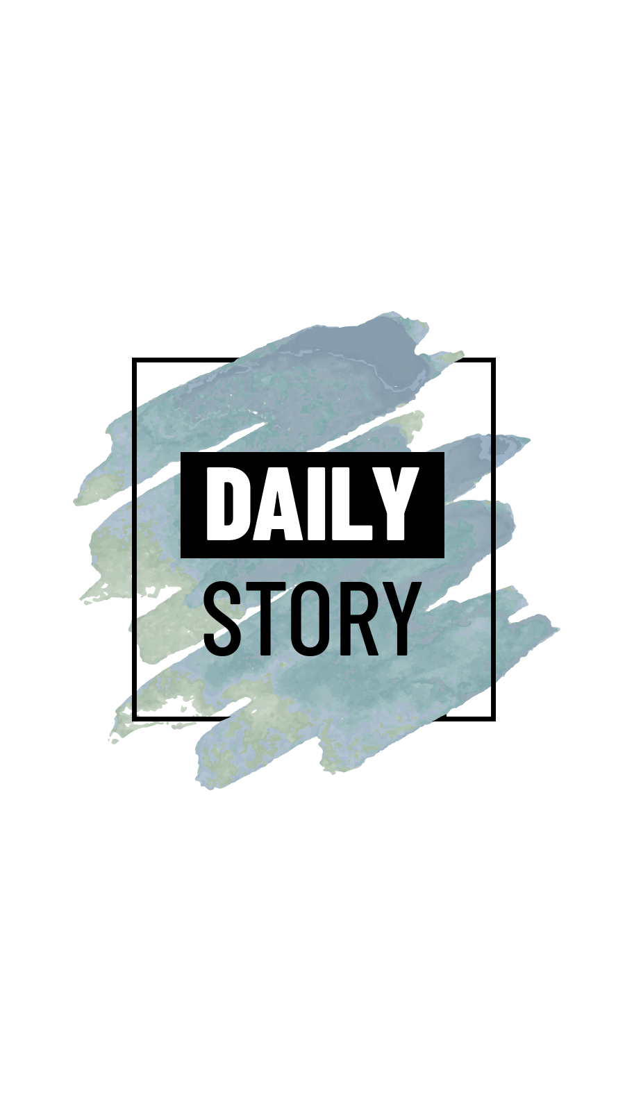 Fashion Green Watercolor Smudged Effect Instagram Highlight