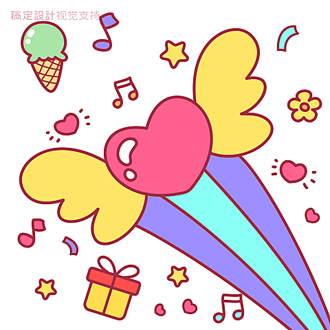三宫格分割线生日快乐方形海报
