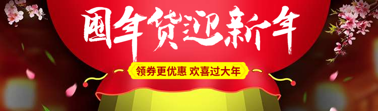 年货节优惠卷海报预览效果