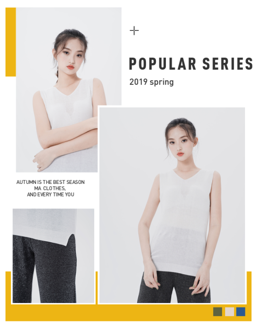 简约风女装海报预览效果