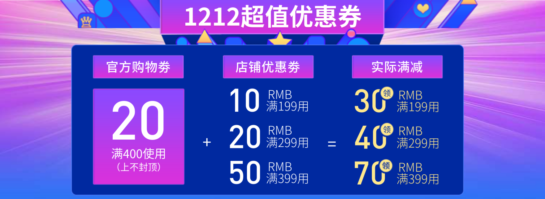 双十二/双12/超值活动/组合优惠券/店铺活动/海报banner预览效果