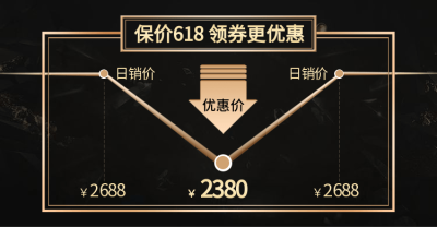 618价格曲线海报
