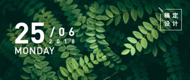 春天植物实景日历logo公众号首图