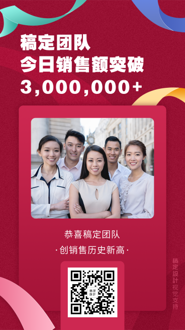 爆单喜报团队业绩表彰预览效果