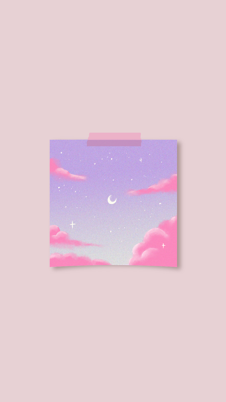 Literary Style Tape Element Moon Stars Scene Instagram Highlight
