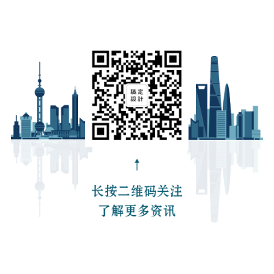 建筑剪影简约方形二维码