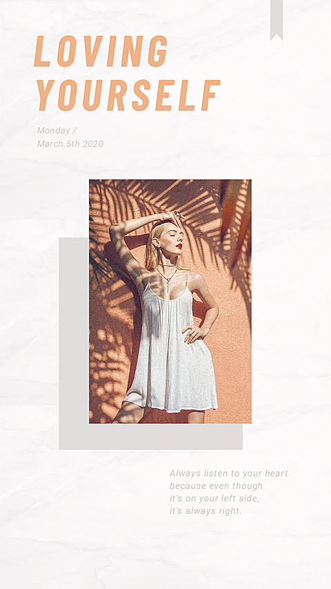 Female Photo Illustration Independence Self-improvement Fashion Style Instagram Story
