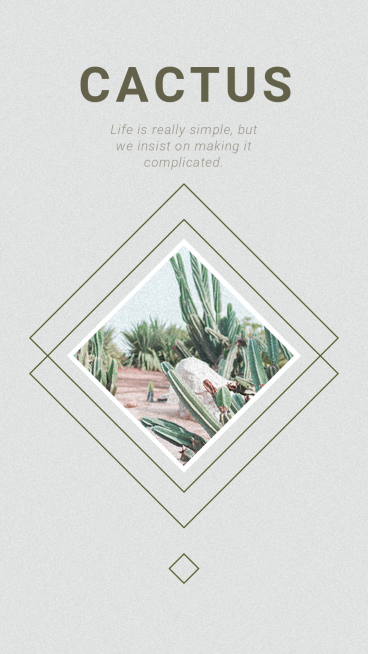 Literary Plants Text Quotes Instagram Story预览效果