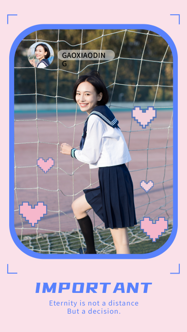 可爱少女心形象展示预览效果