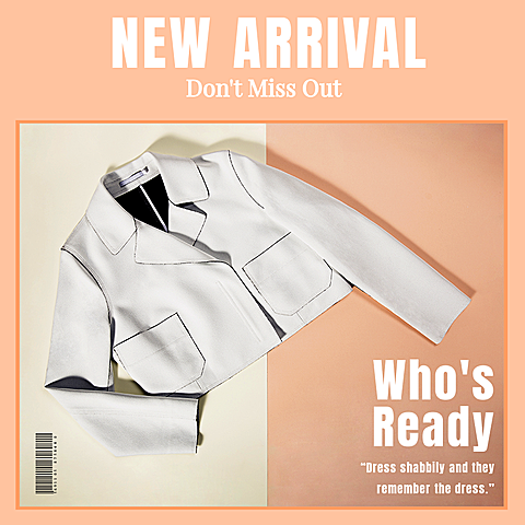 White Suit Simple Fashion Women's Wear New Arrival Display Ecommerce Product Image
