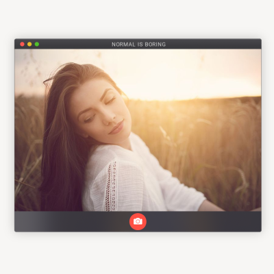 Real Scene Woman Personal Photo Template Camera Simulation Simple Fashion Style Poster Instagram Post