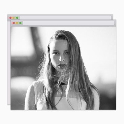 Multiple Interfaces Woman Photo Simple Fashion Style Web Simulation Poster Instagram Post